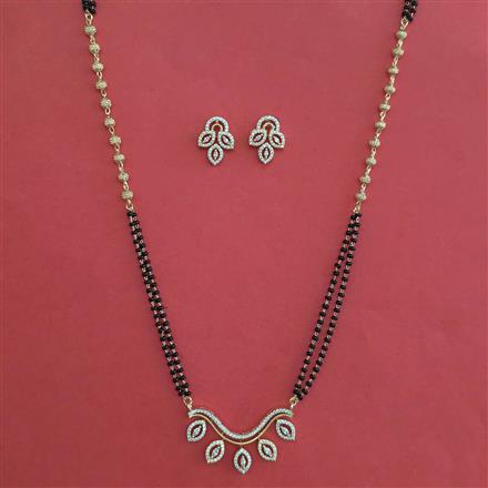 American Diamond Classic Mangalsutra with Carat Plating