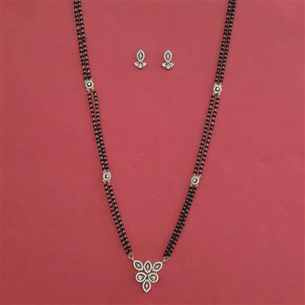 American Diamond Classic Mangalsutra with Carat Plating