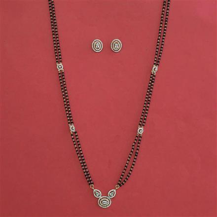 American Diamond Classic Mangalsutra with Carat Plating