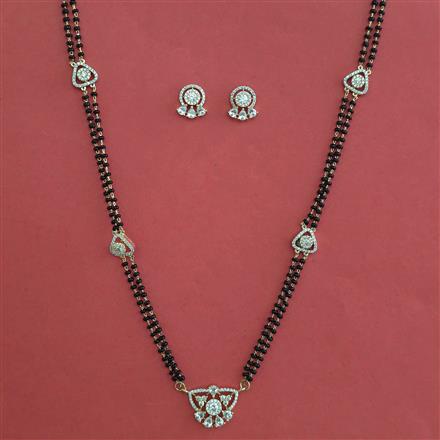 American Diamond Classic Mangalsutra with Carat Plating