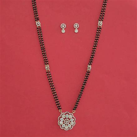 American Diamond Classic Mangalsutra with Carat Plating