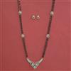 American Diamond Classic Mangalsutra with Carat Plating