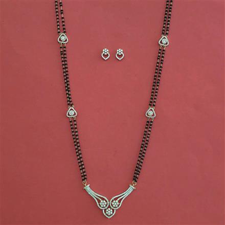 American Diamond Classic Mangalsutra with Carat Plating