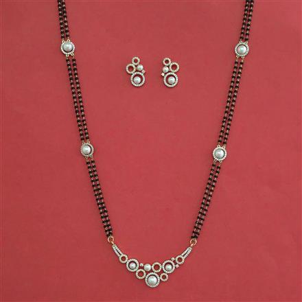 American Diamond Classic Mangalsutra with Carat Plating