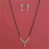 American Diamond Classic Mangalsutra with Carat Plating