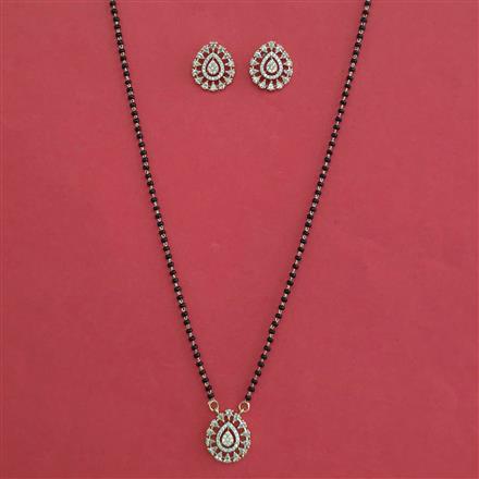 American Diamond Classic Mangalsutra with Carat Plating