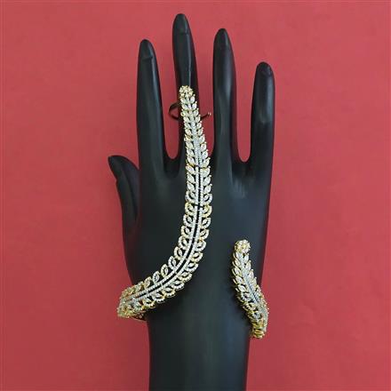 American Diamond Classic Hath Pan with Rhodium Plating 2 Tone Plating Carat Plating