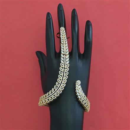 American Diamond Classic Hath Pan with Rhodium Plating 2 Tone Plating Carat Plating