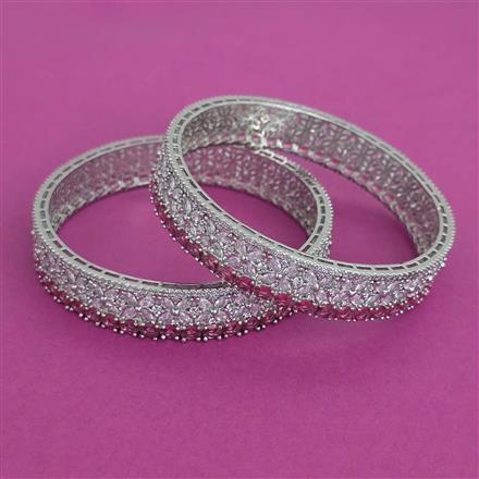American Diamond 2 Pc with Rhodium Plating