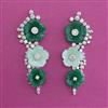 American Diamond Classic Earring with Rhodium Plating