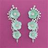 American Diamond Classic Earring with Rhodium Plating