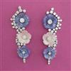 American Diamond Classic Earring with Rhodium Plating