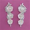American Diamond Classic Earring with Rhodium Plating