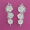 American Diamond Classic Earring with Rhodium Plating