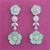 American Diamond Classic Earring with Rhodium Plating