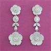 American Diamond Classic Earring with Rhodium Plating