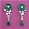 American Diamond Classic Earring with Rhodium Plating