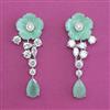 American Diamond Classic Earring with Rhodium Plating