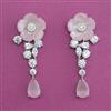 American Diamond Classic Earring with Rhodium Plating