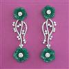 American Diamond Classic Earring with Rhodium Plating