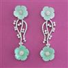 American Diamond Classic Earring with Rhodium Plating