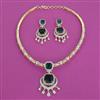 American Diamond Hasli Necklace with 2 Tone Plating