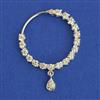 American Diamond Delicate Nose Ring with Rhodium Plating 2 Tone Plating Mehndi Plating