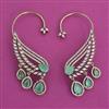 American Diamond Earcuff with Mehndi Plating