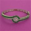 American Diamond Openable kada with Mehndi Plating