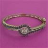 American Diamond Openable kada with Mehndi Plating