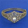 American Diamond Classic Kada with Rhodium Plating Mehndi Plating
