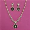 American Diamond Classic Necklace with Mehndi Plating