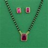 American Diamond Classic Mangalsutra with Gold Plating