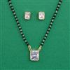 American Diamond Classic Mangalsutra with Gold Plating