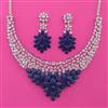 American Diamond Classic Necklace with Rhodium Plating