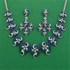 American Diamond Classic Necklace with Rhodium Plating