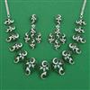 American Diamond Classic Necklace with Rhodium Plating
