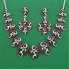 American Diamond Classic Necklace with Rhodium Plating
