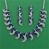 American Diamond Classic Necklace with Rhodium Plating