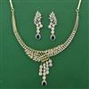 American Diamond Classic Necklace with 2 Tone Plating