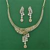 American Diamond Classic Necklace with 2 Tone Plating