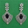 American Diamond Classic Earring with Rhodium Plating