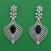 American Diamond Classic Earring with Rhodium Plating