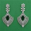 American Diamond Classic Earring with Rhodium Plating