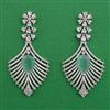 American Diamond Classic Earring with Rhodium Plating