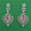 American Diamond Classic Earring with Rhodium Plating