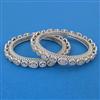 American Diamond Classic Bangles with Rhodium Plating
