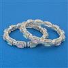 American Diamond Classic Bangles with Rhodium Plating