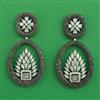 American Diamond Classic Earring with Black Plating