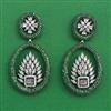 American Diamond Classic Earring with Black Plating